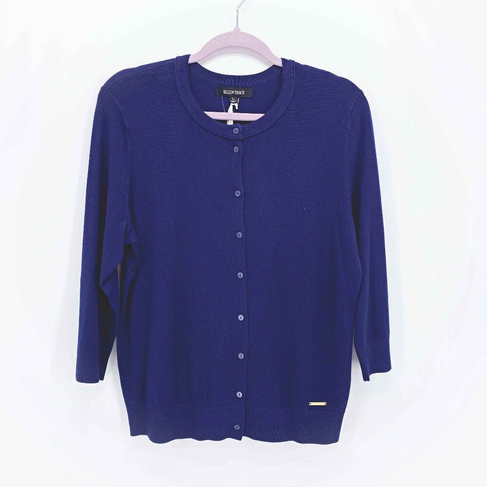 Ellen Tracy Button Front Cardigan